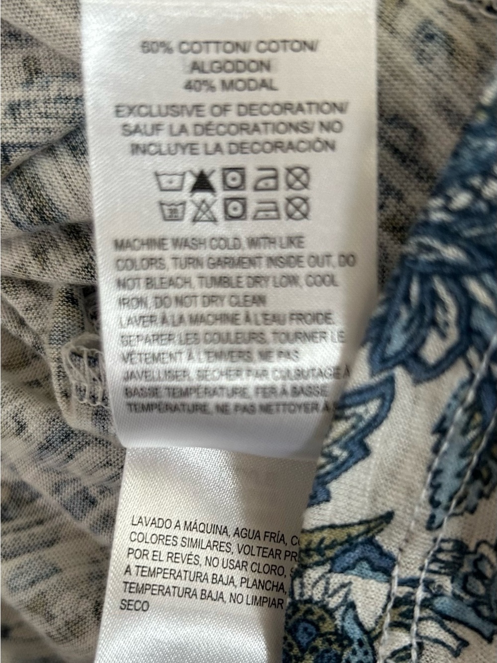 Lucky Brand Multicolor Floral Peasant Blouse - Picture 8 of 8